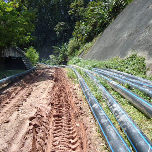 EXECUÇÃO DE ADUTORA DE ÁGUA DE PROCESSO, PARA FORNECIMENTO NA FÁBRICA DA VOLKSWAGEM DO BRASIL - São Bernardo do Campo, SP - 2010